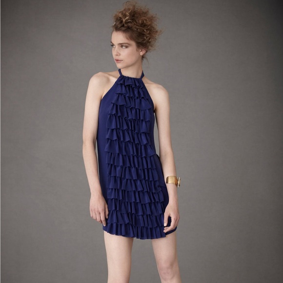 BHLDN Ruffled Racerback Dress - Blue - Picture 4 of 9